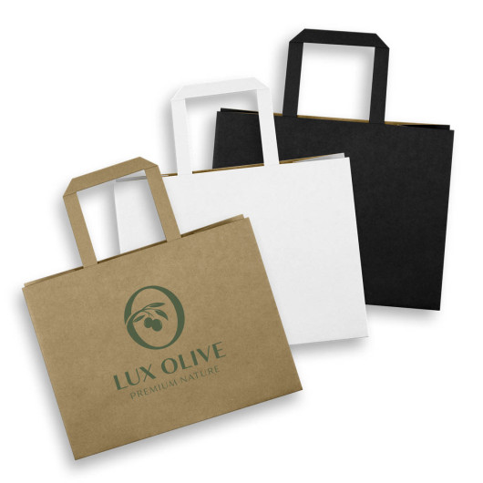 Medium Flat Handle Paper Bags